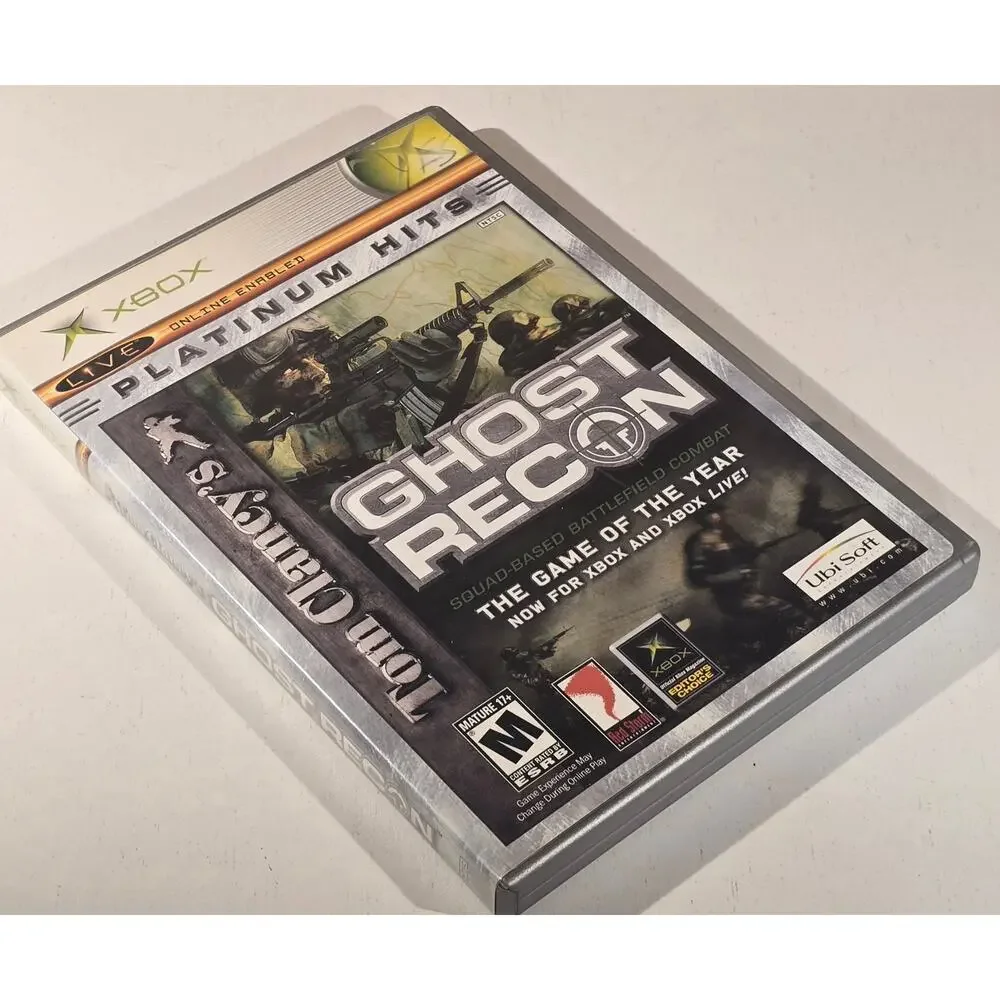 Tom Clancy's Ghost Recon Platinum Hits Xbox Game Complete In Box CIB